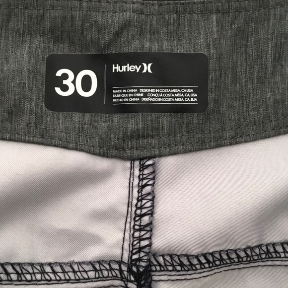 Hurley Black Ombré Blue Stripe Board Swim Shorts - Picture 5 of 10